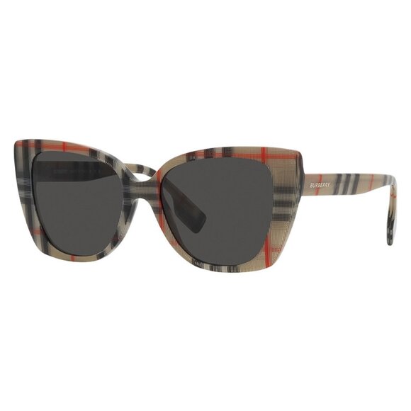 NEW BURBERRY CAT EYE WOMEN BE4393 3778/87 SUNGLASSES BE4393 377887 EYEWEAR - Picture 1 of 3